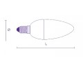 Светодиодная лампа FL-LED-B 6W E14 Светодиодная лампа FL-LED-B 6W E14