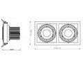 Светильник карданный Vivo Luce Glissando 2 LED 2x44 Вт