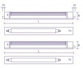 Люминесцентный светильник LINE T4 - T5