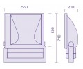 Металлогалогенный прожектор FL-2015C (1000 Вт)