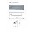 Светильники NBR 42 LED встраиваемые в стены
