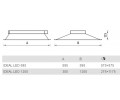 Светильники IDEAL LED с рассеивателем