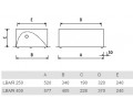 Светильники LBA/R асимметричные серии LB